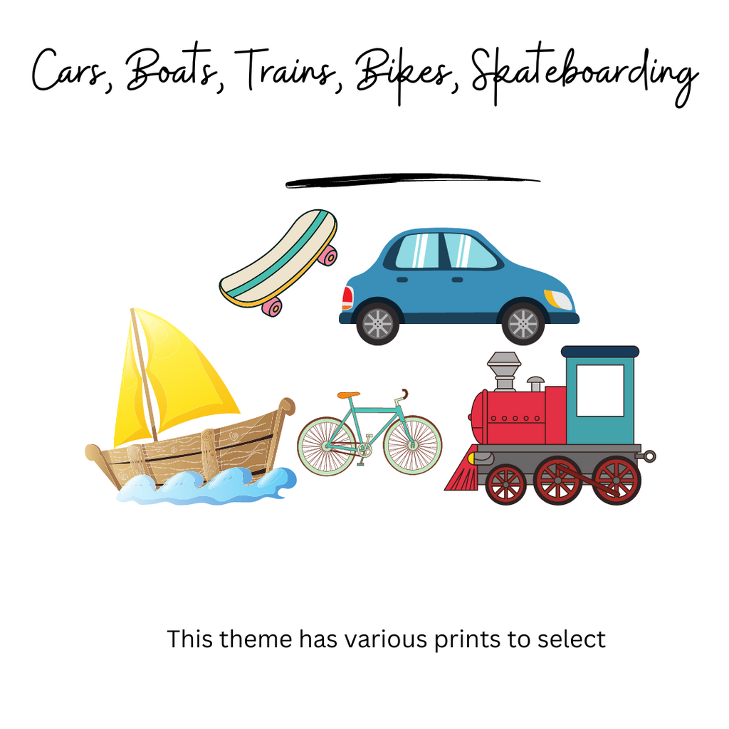 Cars, Boats, Trains, Bikes, Skateboarding