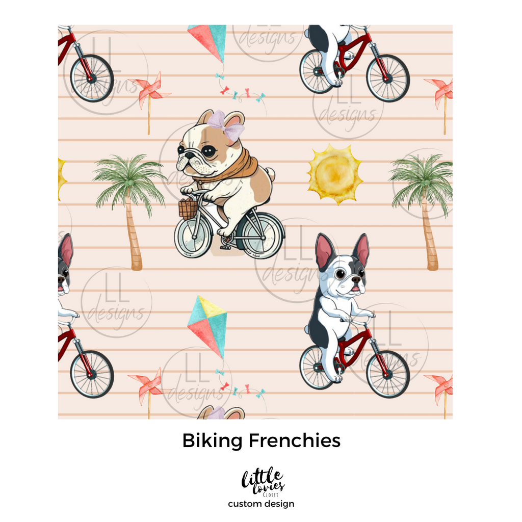 Biking Frenchies – Little Lovies Closet