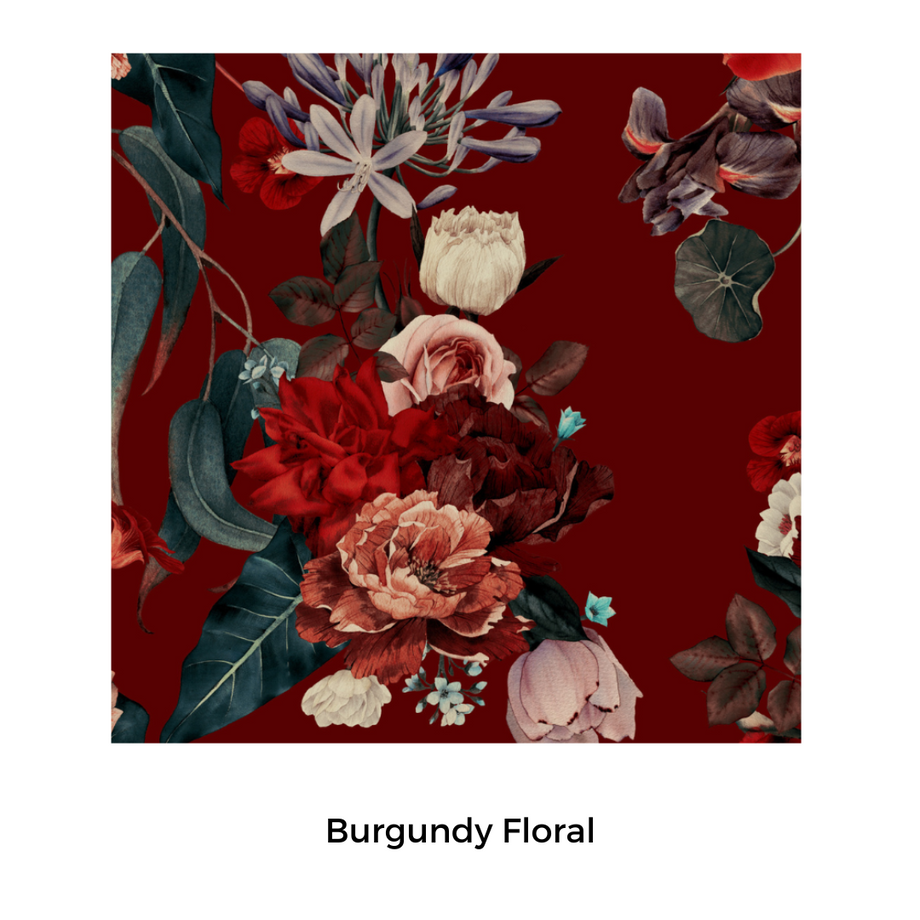 Burgundy Floral – Little Lovies Closet