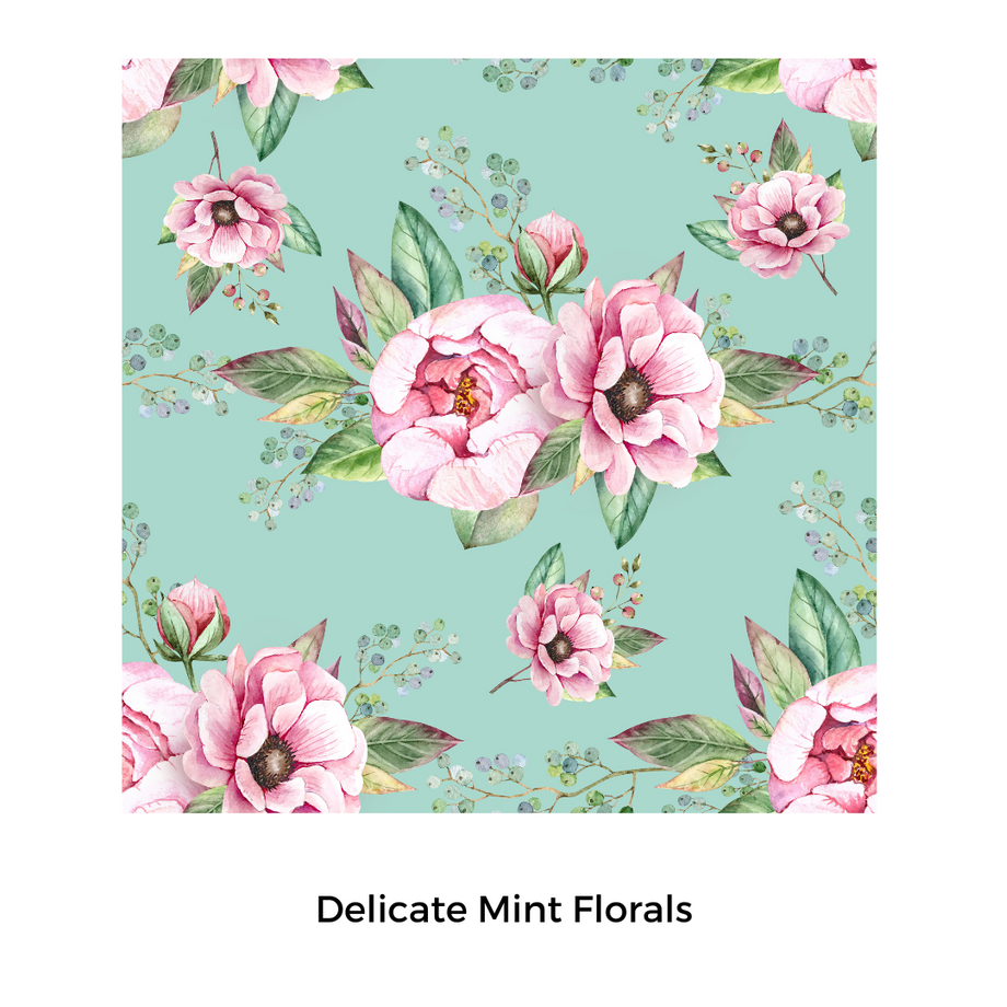 Delicate Mint Florals