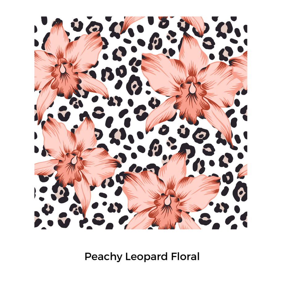 Peachy Leopard Floral – Little Lovies Closet
