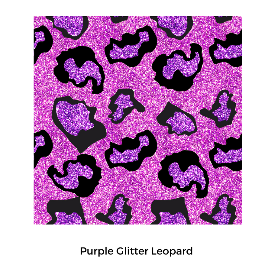 Purple Glitter Leopard
