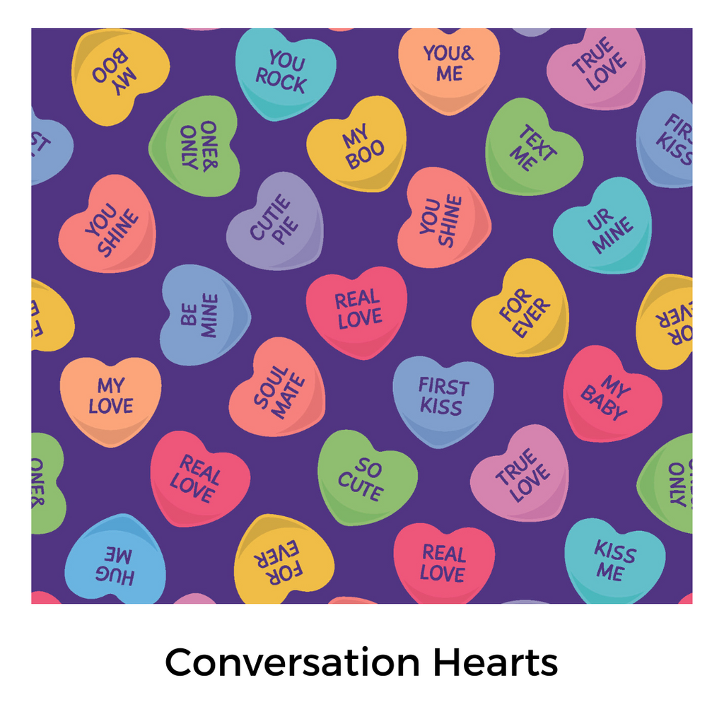 Conversation Hearts - Purple – Little Lovies Closet